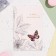 Postcard "On Birthday!" butterfly, congregre, embossing, 12 x 18 cm
