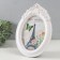 Photo frame plastic 13x18 cm "veil" white 17x24.5 cm