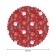 The tablecloth “Santa in snowflakes”, round, Saten, d = 150 cm