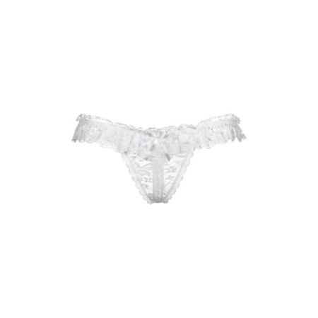 Things with lace ruffles open Softline Collection, white color, size s/l-1
