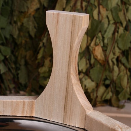 Gang-tasus from linden, 5 l, two-handed, stainless insert, Russian pattern-4