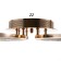 Causteen with PDU 1829/4GD LED 128W 3000-6000k Dimmer chrome gold 58x46x6.5 cm Bayerlux