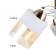 Adelela chandelier 3he27 40W white-gold 44x44x24 cm Bayerlux