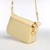 Bag Women's Cross-Bodi with a zipper, beige color