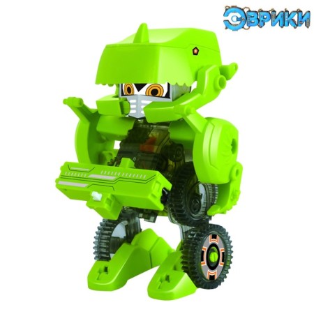 Robot 4 in 1 "dinobot", electronic designer, on batteries-2