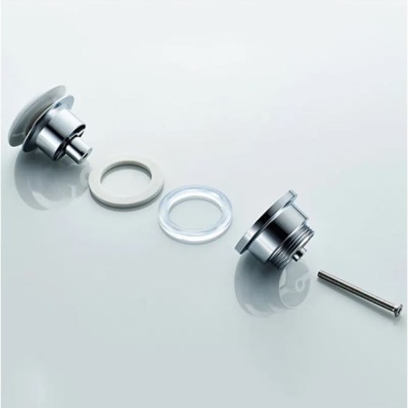 Bottom valve Ledeme L67W, for a shell, brass, white cover-4