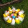 Easter souvenir "Chickens on the grass with a nest and testicles" set pcs 12 4.5x14x14 cm