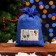 Gift bag with thermal monklake, 10 x 14 cm, blue