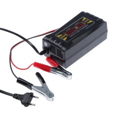 Charger of the battery 12 V, 10A, automatic, 150-250 V, 87 W, LCD display