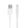 Hoco X25, Lightning cable - USB, 2 A, 1 m, PVC braid, white