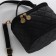 Female bag 16.5*9*10.5 department with a zipper, black