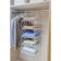 Hanger - shelf, 80 × 29 × 29 cm, 4 small shelves, white color