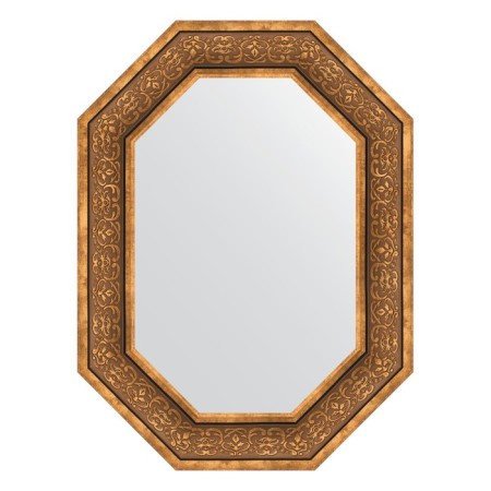 Mirror in the baguette frame, bronze monogram 101 mm, 59x79 cm