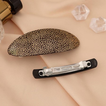 Halfish hair clip "Lava" (set 2 pcs) 9 cm and 7.5 cm-1