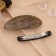 Halfish hair clip "Lava" (set 2 pcs) 9 cm and 7.5 cm