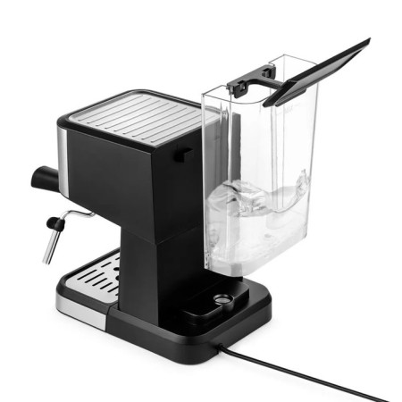 Coffee machine KitFort KT-7138, Rozhkova, 1050 W, 1.5 l, cappuccino, silver-black-7