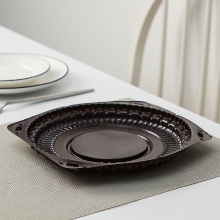 Cormore is a plastic disposable with a connective lid for 30, 22 × 10 cm, the color is transparent-9