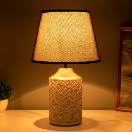 Table lamp "KIAO" 1x40W E14 white/gold 22x22x36cm-1