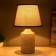 Table lamp "KIAO" 1x40W E14 white/gold 22x22x36cm