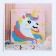 Application with pompom "Beautiful unicorn" size - 30 × 30 cm, glue 30 ml