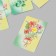 Cardboard "Flowers 15" set 10 pcs (5 types) 4x6 cm