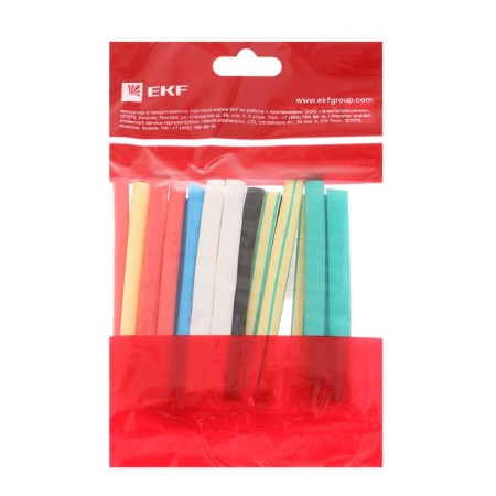 A set of heat -shaped tubes EFK, 6/3, 100 mm, a set of 7 colors 3 pcs.-1