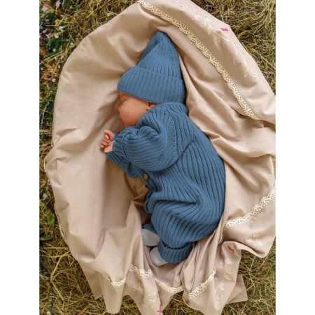 Knitted Knot Killed with a cap Amarobaby Pure Love Tot, height 62 cm, blue color-11
