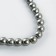 Glass beads, set 78 pcs., Diameter 1 pc. - 10 mm, silver color