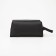 Cosmetic bag with lightning, black color