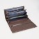 Women's wallet on magnets, brown color