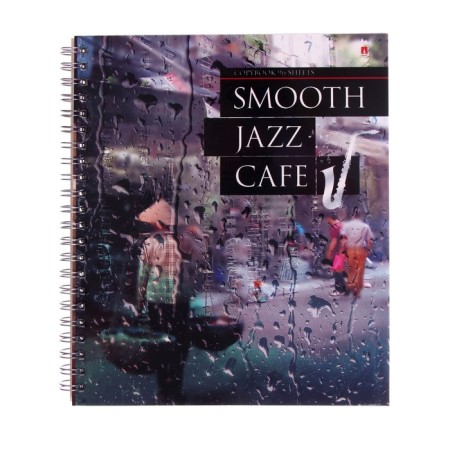 A notebook of 96 sheets in a cage on the crest Jazz Cafe, cover coated cardboard, glossy lamination, mix-4