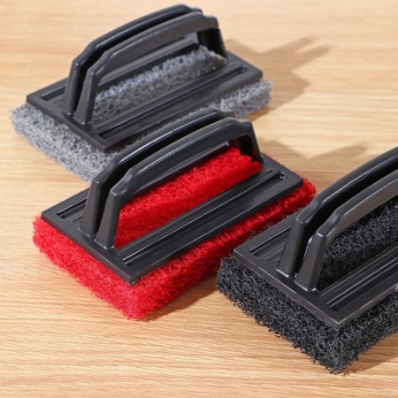 Abrasive brush with a handle of a share, 15 × 9 cm, color mix-5