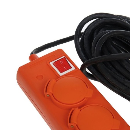 Excumber Universal U10-026, 5 outlets, 20 m, 16 A, IP-44, with salary, kg 3x1.5-1