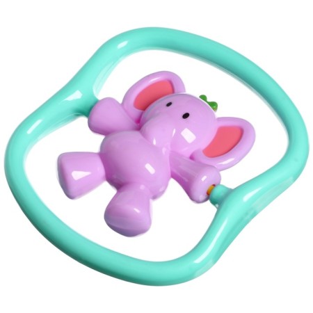 Rattle "elephant", size 14 cm, color mix-1