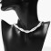 The necklace "Pearl weave", white color, 45 cm