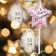 Candle in the cake "Air Ball. Star", 5.5 cm, pink gold