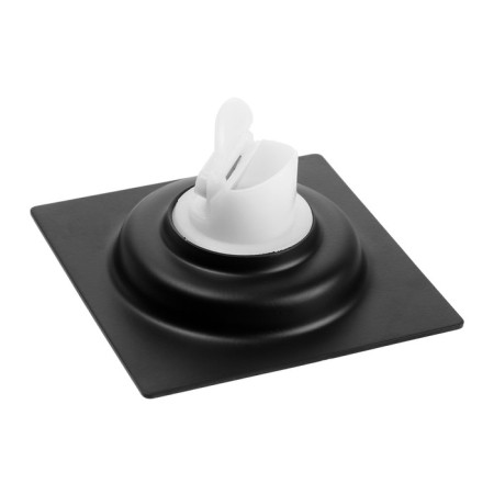 Zein gap, 100x100 mm, vertical, with a pipe, stainless steel, black-4