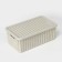 Storage basket with a “knitting” lid, 6 l, 35 × 20 × 13 cm, white color