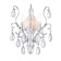Bra Freya Fr2302WL-02S Chabrol, 255x200x342 mm, E14, 2x40W, silver color