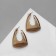 Earrings Metal "embossed" rounded, color gold