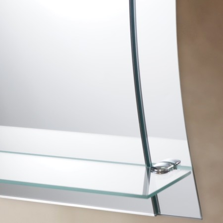 Lotus mirror, wall, with a shelf, 48 × 55 cm-2