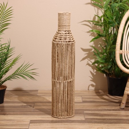 Vase wicker, floor 14x14x70 cm