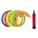 A ball for twisting 160, set 24 pcs. + pump, mix color
