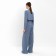 Female set (longshit, trousers) minku: casual collection color gray-blue, rn 46
