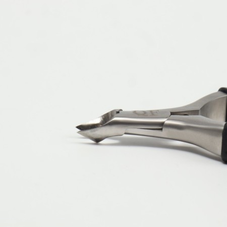 Pedicure nippers "Premium", hidden spring, 11.5 cm, blade length - 6 mm, silver/black color-7