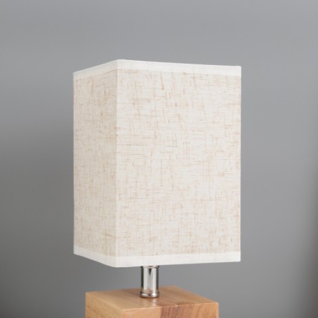 Table lamp "Cube" 1x40W E27 Light wood 11.5x11.5x27cm-2