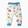 Pants for children, white color/cars, height 68 cm