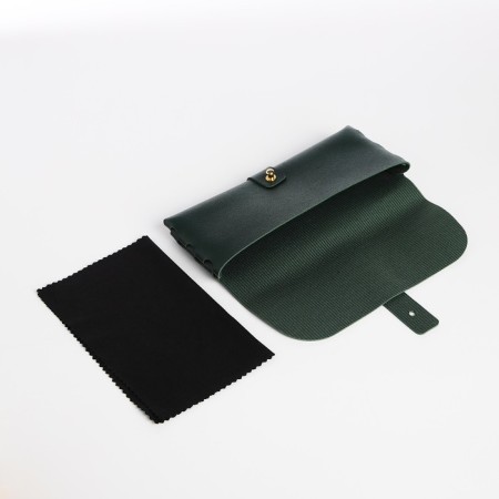 Case for glasses on the clue, green color-3