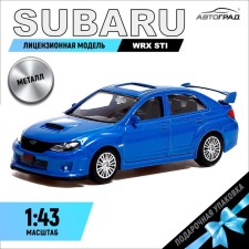Metal machine Subaru WRX STI, 1:43, Blue color