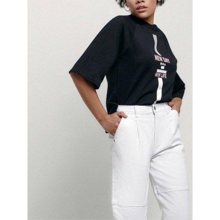 Jeans of trouser cut female Conte Elegant, size L, color White-1